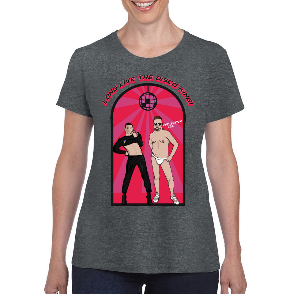 Long Live the Disco King (And Hunter Too) Pink Ladies Tee