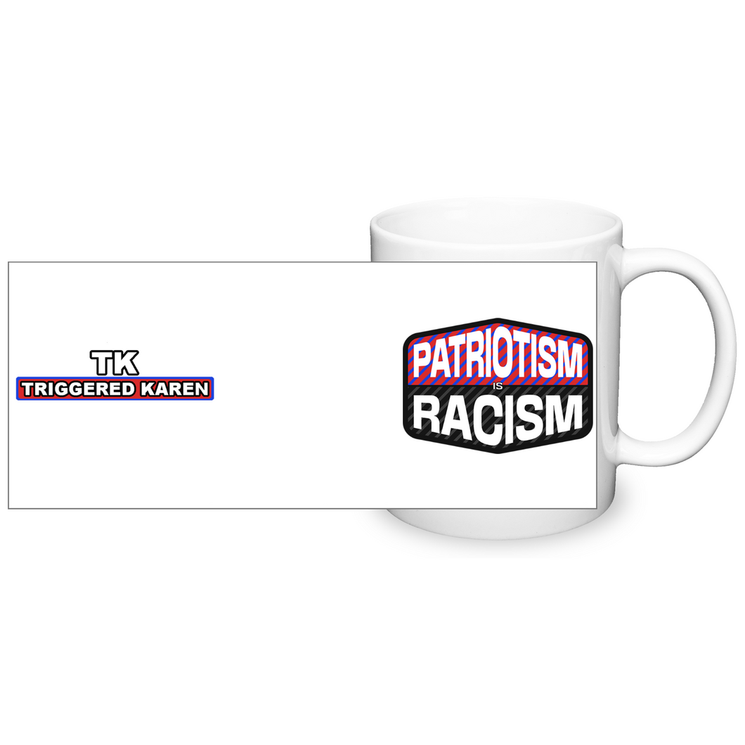 Patriotism is Racism Mug