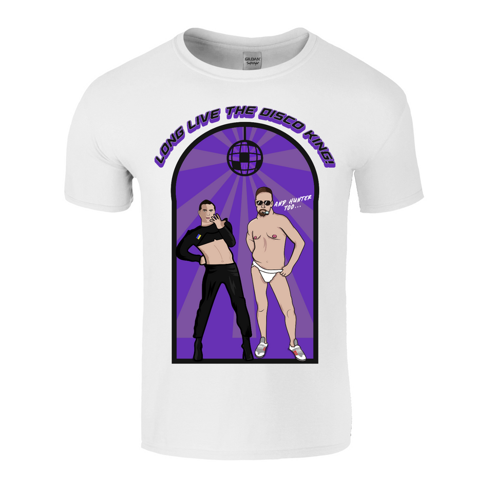 Long Live the Disco King (And Hunter Too) Purple Unisex Tees
