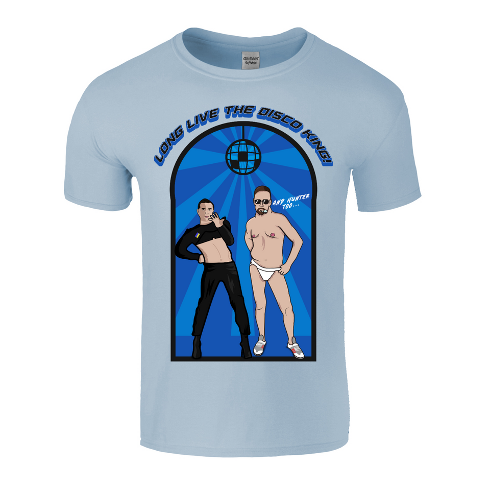 Long Live the Disco King (And Hunter Too) Blue Unisex Tee