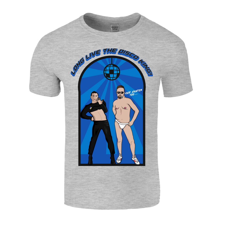 Long Live the Disco King (And Hunter Too) Blue Unisex Tee