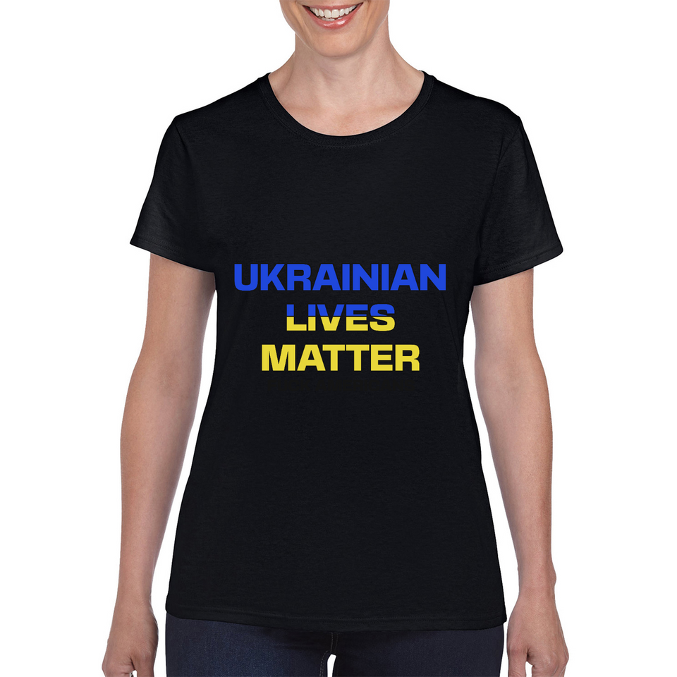 Ukrainian Lives Matter Ladies Tee